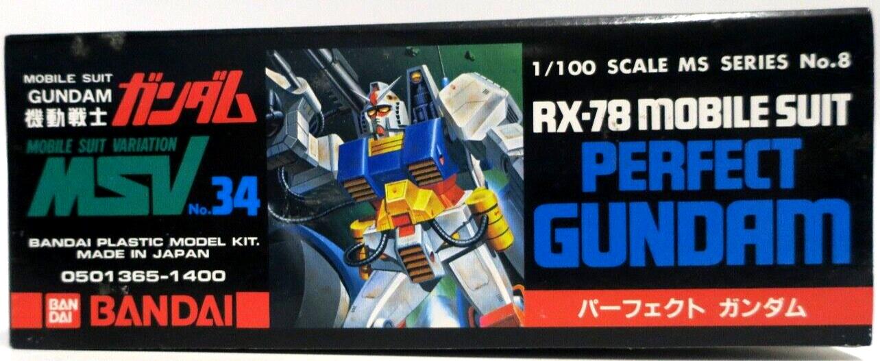 Bandai Plamo Kyoshiro Gundam MSV 1/100 Perfect Gundam Model Kit No. 34