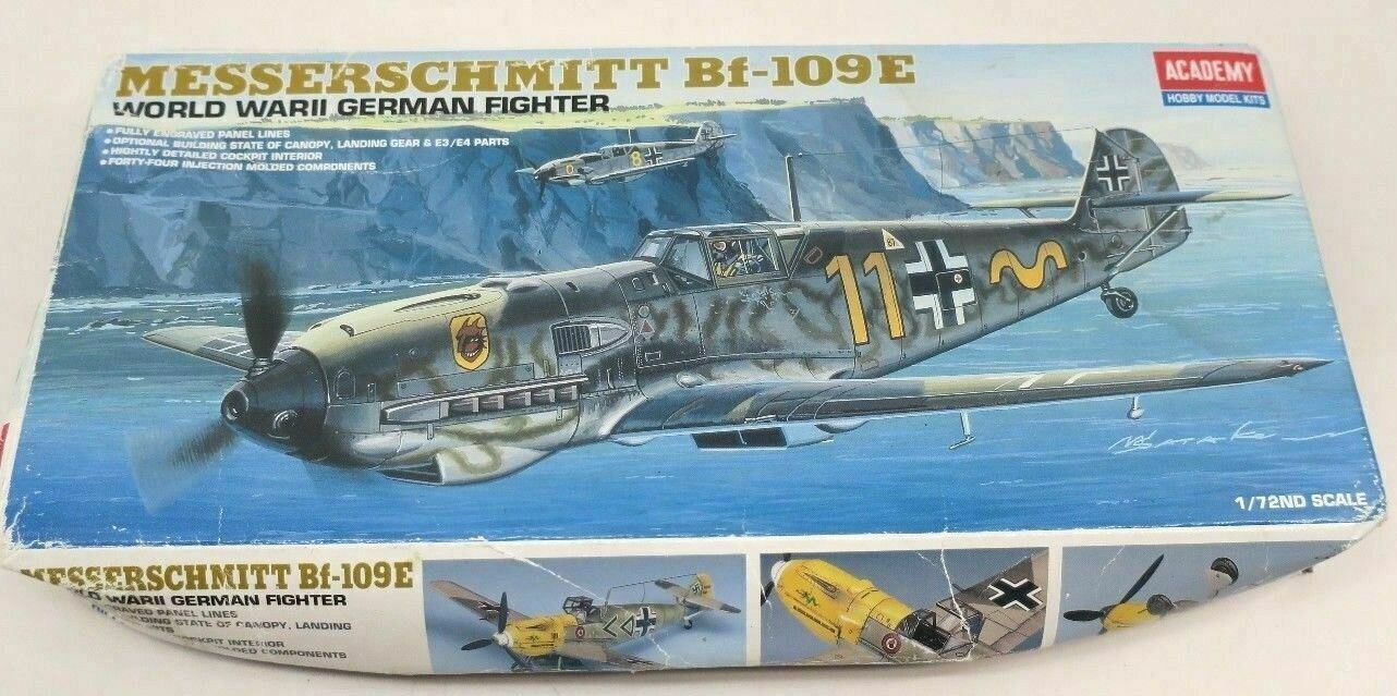 Academy Messerschmitt Bf-109E WWII German Fighter 1/72 Model Kit P/N: 2133