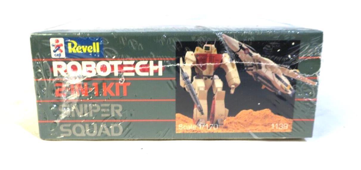 Vintage Revell Robotech 2-in-1 Model Kit Sniper Squad Scale 1/170 Kit 1139 H14