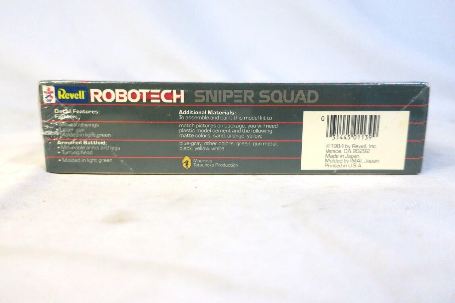 Vintage Revell Robotech 2-in-1 Model Kit Sniper Squad Scale 1/170 Kit 1139 H14