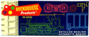 Roundhouse Products HO Scale 50 FT Brown Box Train Car Kit Conrail