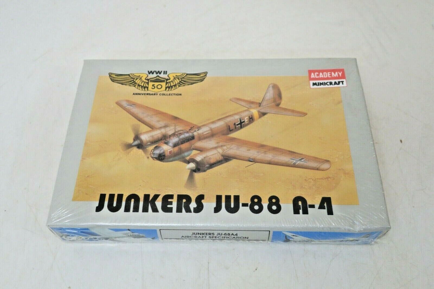 Academy #4407 1/144 Junkers JU-88 A-4 Military Airplane Model Kit