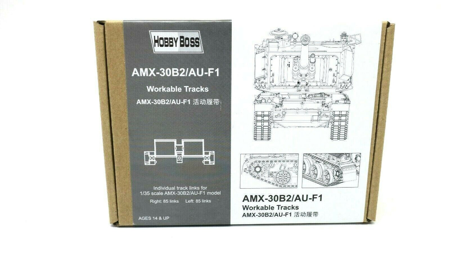 HobbyBoss Model kit #81010 1/35 AMX-30B2/AU-F1 Workable Tracks