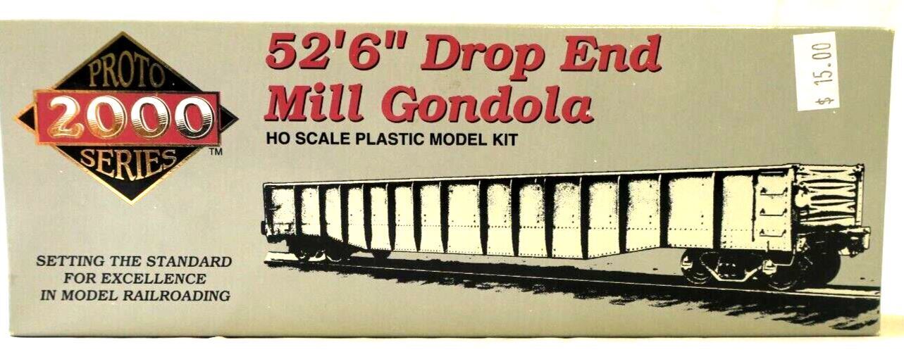 PROTO SERIES 2000 52'6" DROP END MILL GONDOLA HO SCALE PLASTIC KIT DT&L 9078