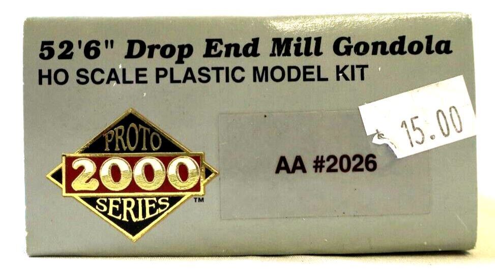 PROTO SERIES 2000 52'6" DROP END MILL GONDOLA HO SCALE PLASTIC KIT AA 2026