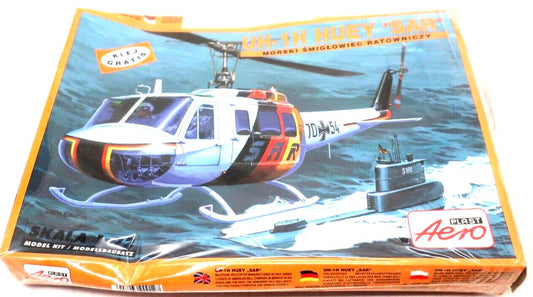 AERO PLAST UH-1H HUEY "SAR" HELICOPTER MODEL KIT 1/72