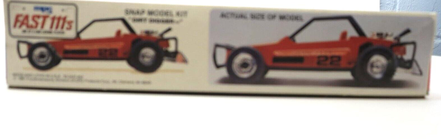 Vintage MPC Fast 111’s Dirt Digger Snap Model Kit #1-3407 AS-IS