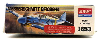 Academy 1/72 BF109G-14 Messerschmitt Model Kit FA200