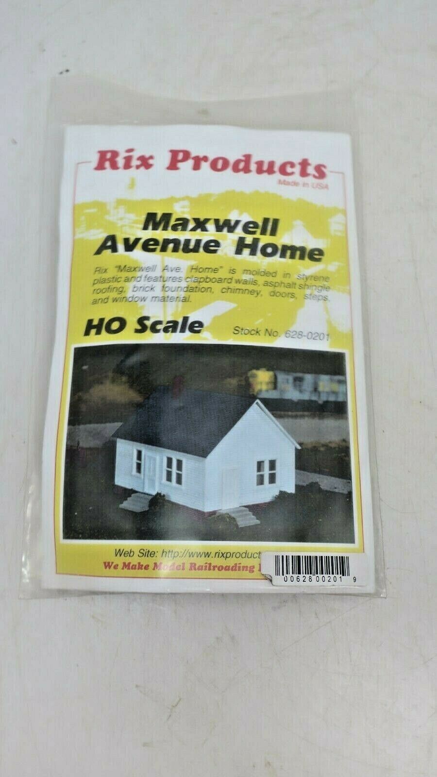 HO Scale RIX Products #628-0201 Maxwell Avenue Home New in Package Kit