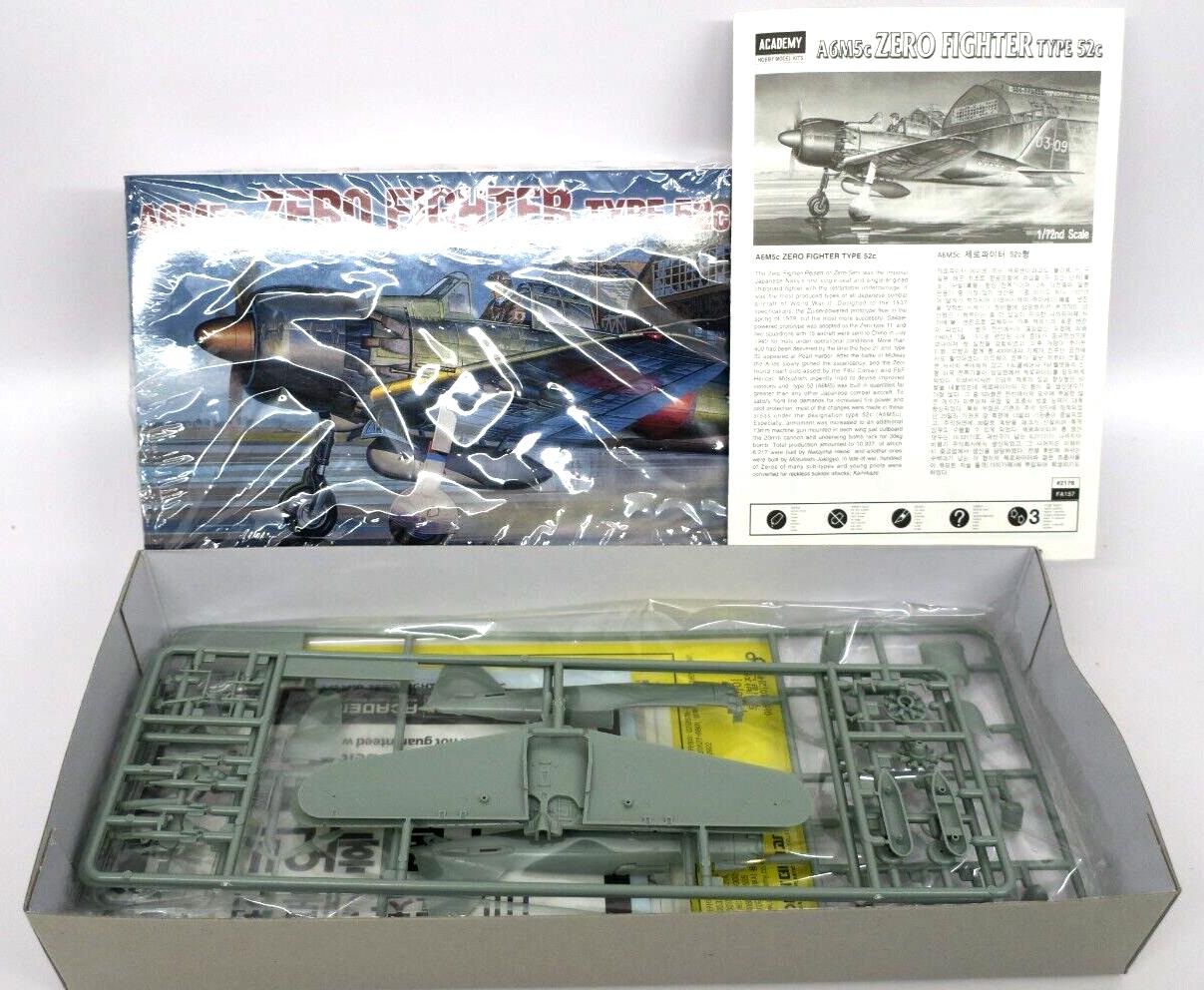 Academy 1/72 A6M5c Zero Fighter Type 52c Model Kit No. 12493