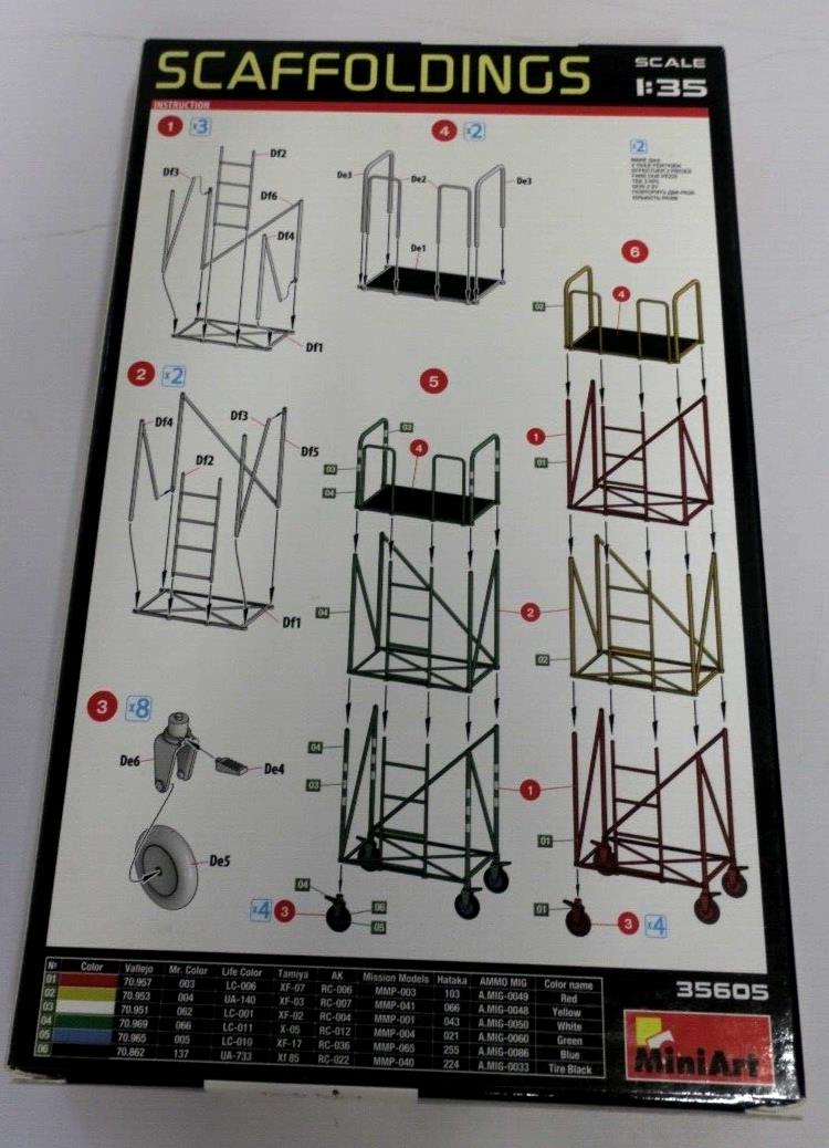 Mini Art 1/35 Scaffoldings Model Kit 35605