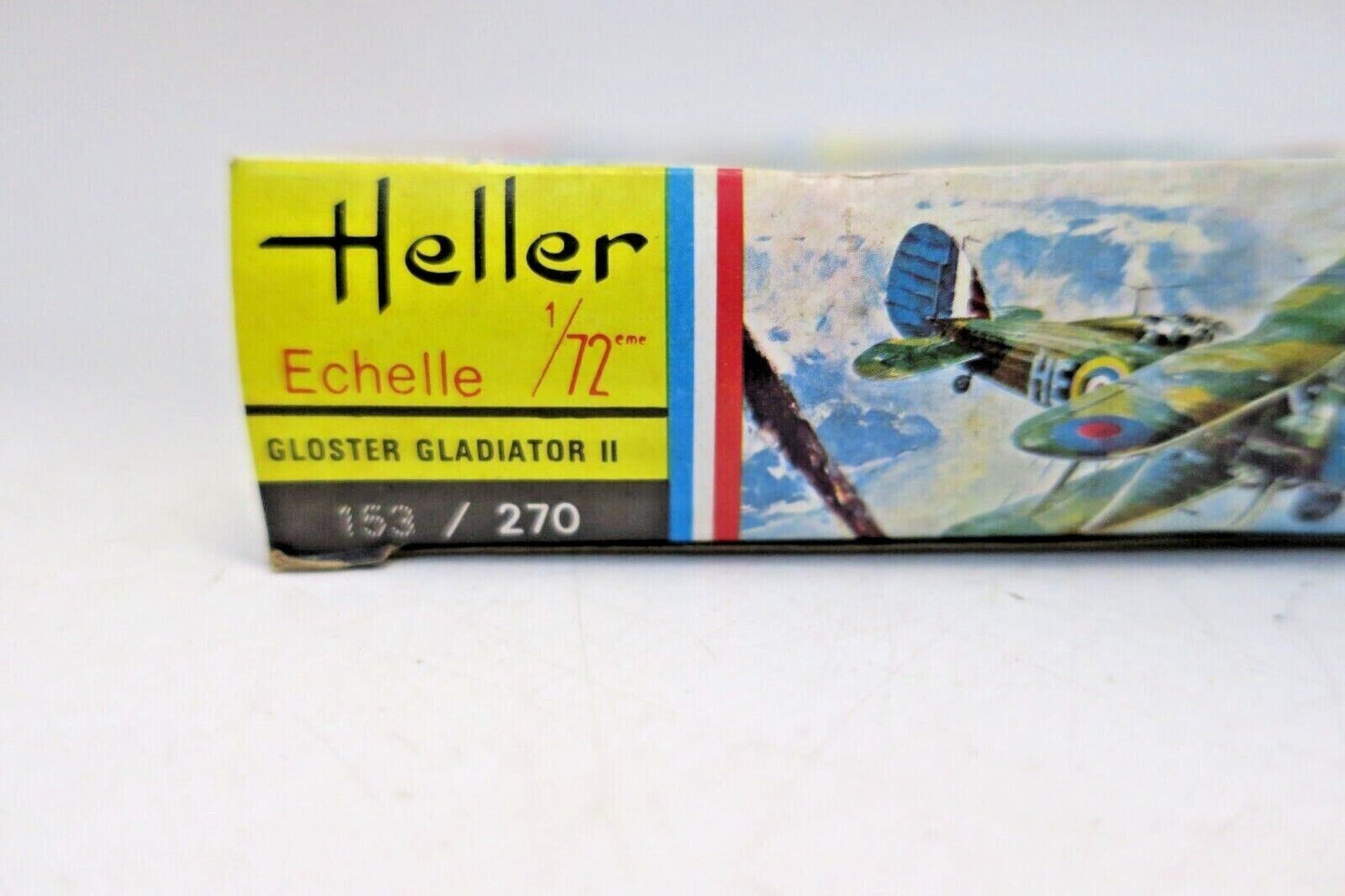 HELLER 1/72-SCALE GLOSTER GLADIATOR Mk.II WW2 RAF BIPLANE FIGHTER Kit# 153