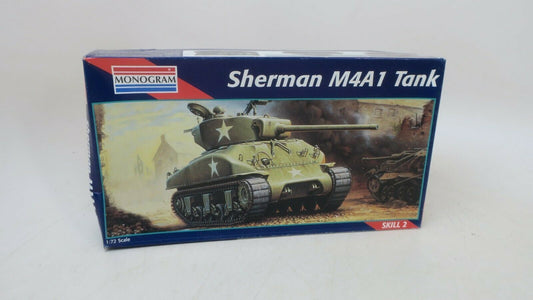 Monogram SHERMAN M4A1 TANK 1:72 Scale Kit No. 85-2321