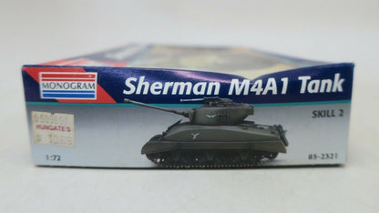 Monogram SHERMAN M4A1 TANK 1:72 Scale Kit No. 85-2321