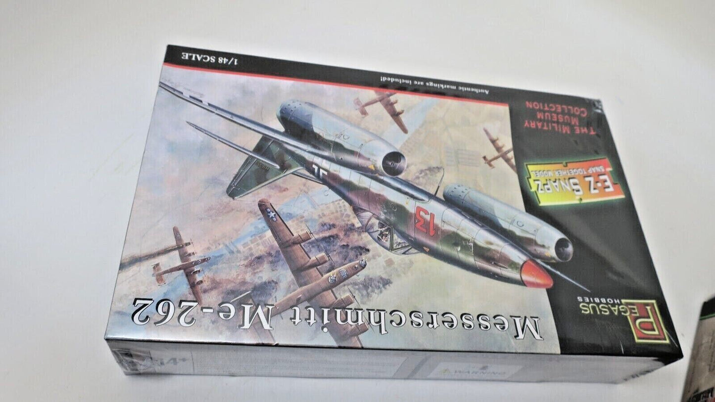 PEGASUS HOBBIES #8415 1/48 MESSERSCHMITT ME262 PLASTIC MODEL KIT - SEALED