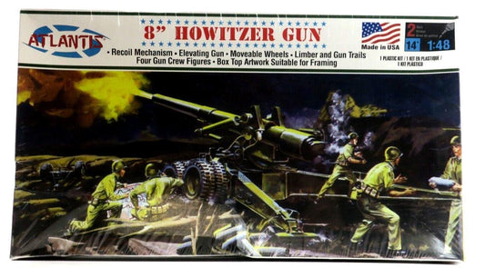 SEALED Atlantis 1/48 US Army 8" Howitzer Gun Model Kit A307