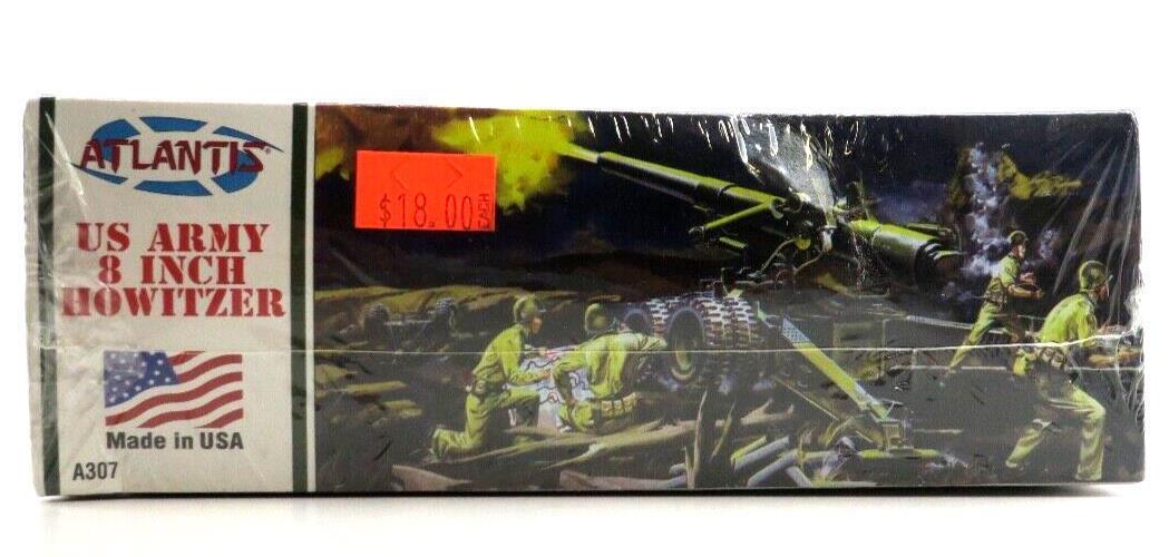 SEALED Atlantis 1/48 US Army 8" Howitzer Gun Model Kit A307