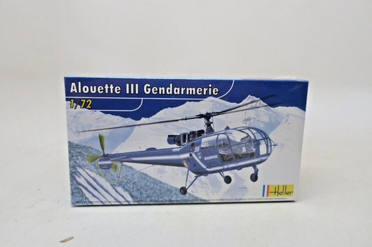 Heller Alouette III Gendarmerie Helicopter 1/72 scale factory sealed NICE KIT