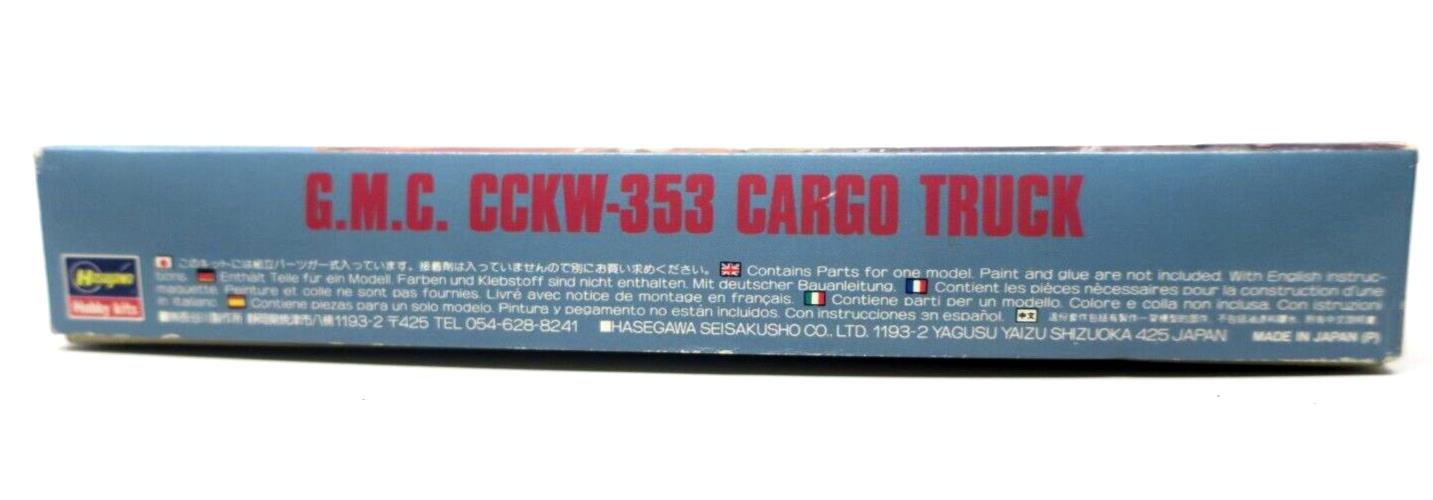 Hasegawa 1/72 GMC CCKW-353 Cargo Truck MT20-500 31120 Model Kit