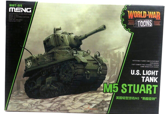 MENG World War Toons U.S. Light Tank M5 Stuart Model Kit WWT-012