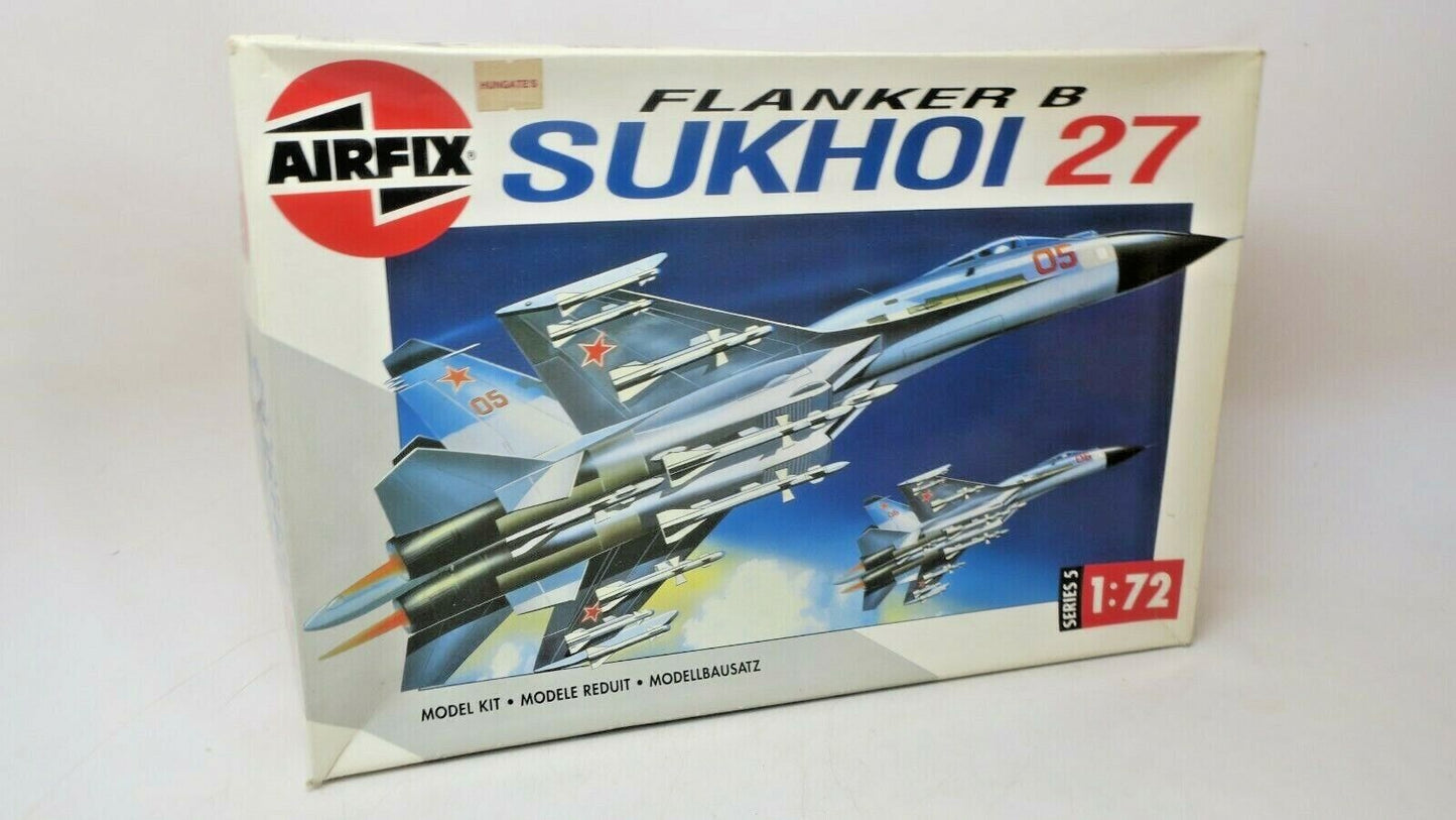 VINTAGE AIRFIX 1/72 FLANKER B SUKHOI 27 PLANE MODEL KIT