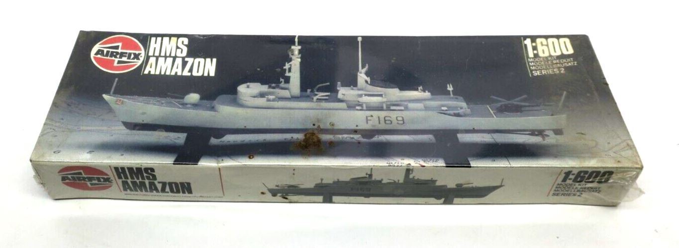 AirFix 1:600 H.M.S. AMAZON Classic AirFix Sealed Box Model Kit 02204 G2