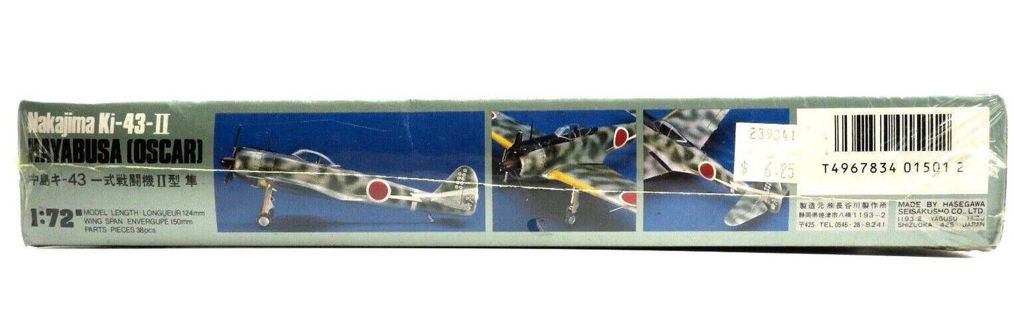 Hasegawa 1/72 Nakajima Ki-43-II Hayabusa (Oscar) 501 Model Kit