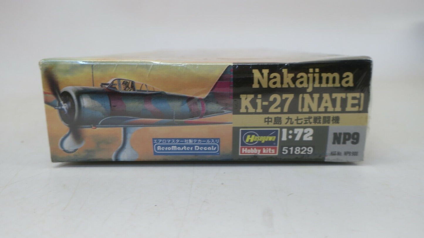 HASEGAWA VINTAGE NAKAJIMA KI-27 (NATE) #51829 1:72 SCALE KIT