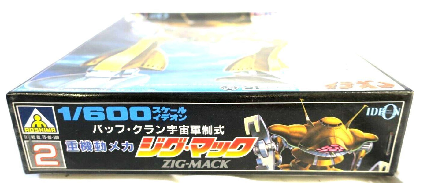 Aoshima VINTAGE 1981 Ideon Zig Mack Plastic Model Kit Robot 1/600 Model Kit  E4