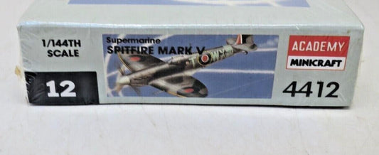 4412 ACADEMY MINICRAFT 1/144th Scale BRITISH SPITFIRE Plastic Model Kit New