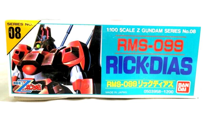 BANDAI Zeta Gundam #8 1/100 Rick-Dias Model Kit 0503958-1200 A13