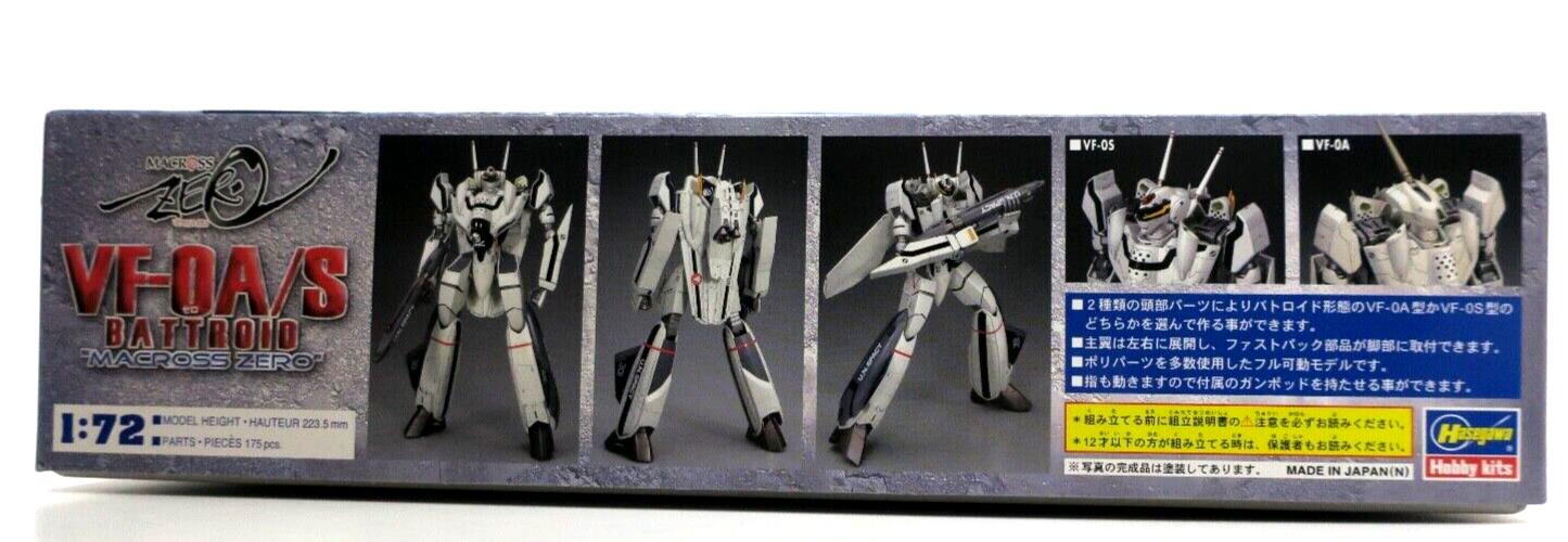 NEW Hasegawa Macross Zero 1/72 VF-0A/S Battroid Model Kit 65720