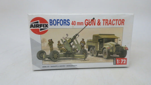 3 X BOFORS 40MM GUN &AMP; TRACTOR - 02314 - 1/76 SCALE AIRFIX UNUSED MODEL KITS