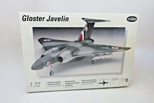 TESTORS ,1:72 , GLOSTER JAVELIN MODEL KIT # 526 (NISB)