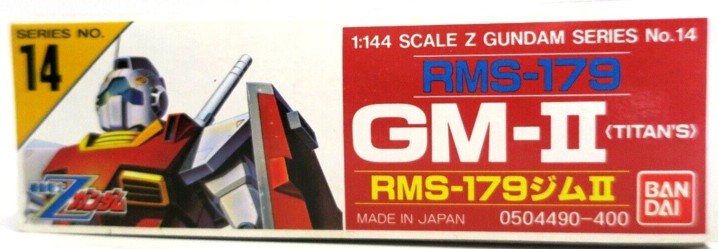 Vintage Bandai Zeta Gundam 1/144 GM II Model Kit No. 14