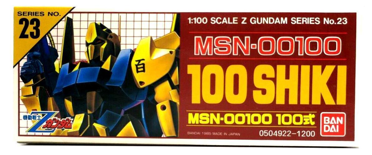 Bandai Zeta Gundam 1/100 Hyakushiki (100-Shiki) No.23 0504922-1200 Model Kit