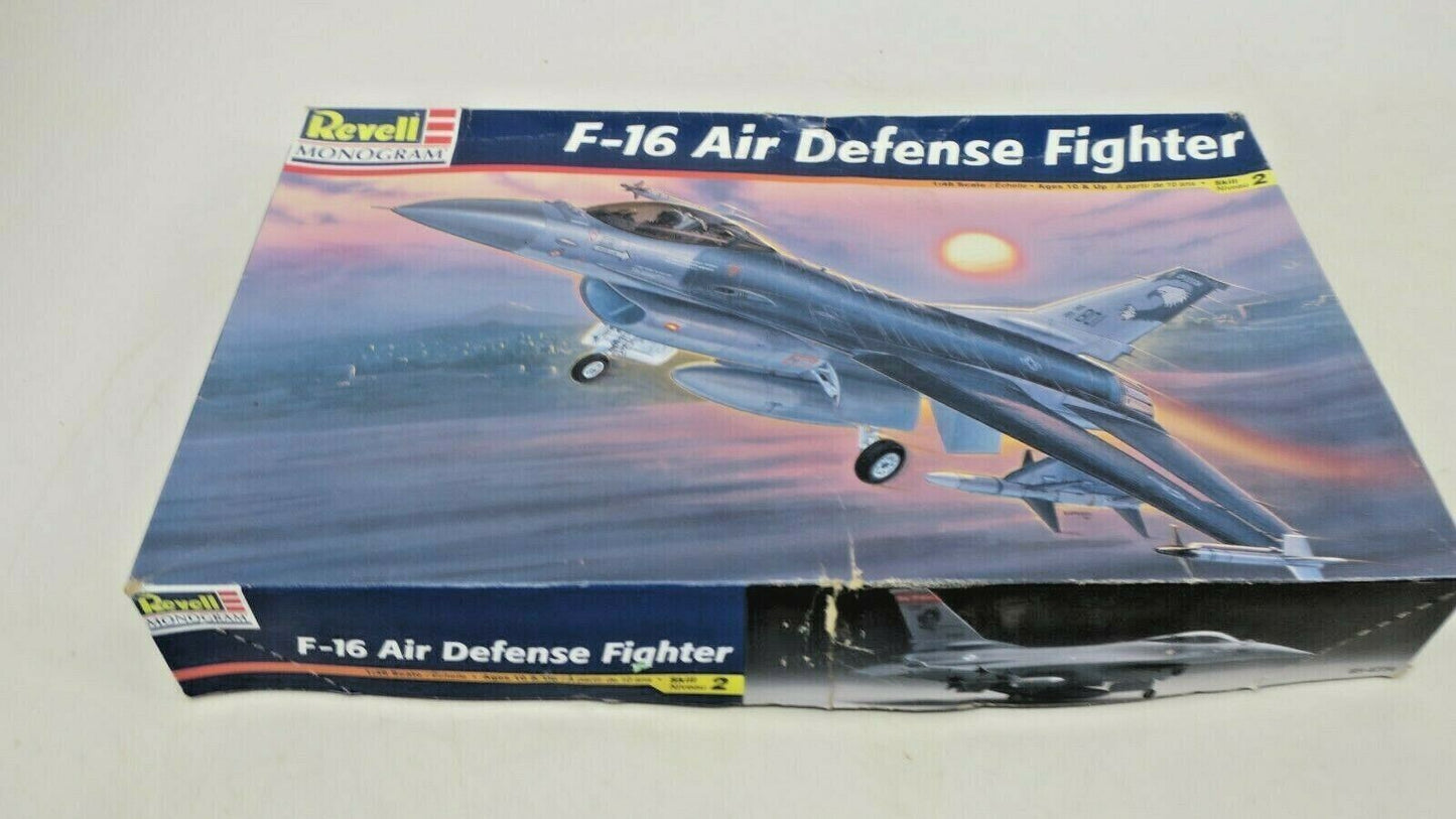 New Open Box Revell Monogram F-16 Air Defense Fighter Model Kit 85-4774