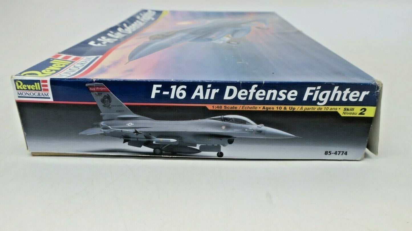 New Open Box Revell Monogram F-16 Air Defense Fighter Model Kit 85-4774