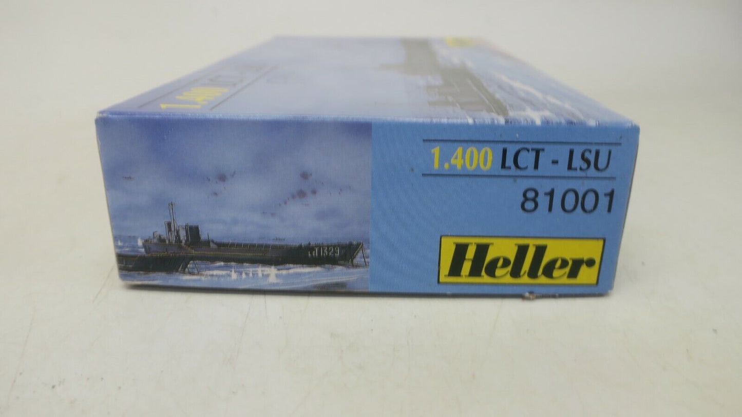 40-81001 HELLER 1/400 SCALE WWII US NAVY LCT &AMP; LSU PLASTIC MODEL KIT