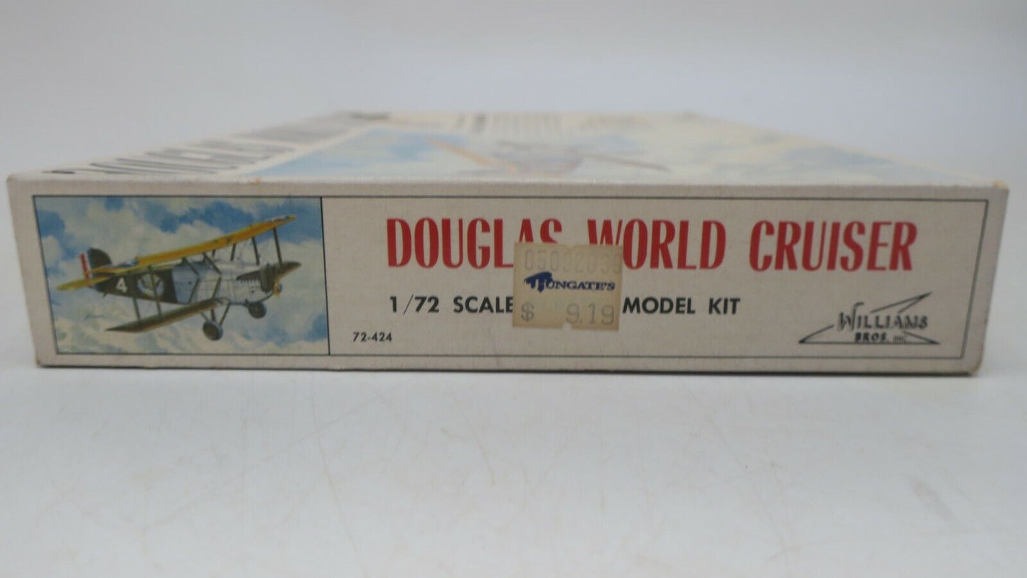 VINTAGE WILLIAMS BROS. 1/72 DOUGLAS WORLD CRUISER MODEL KIT 72-424