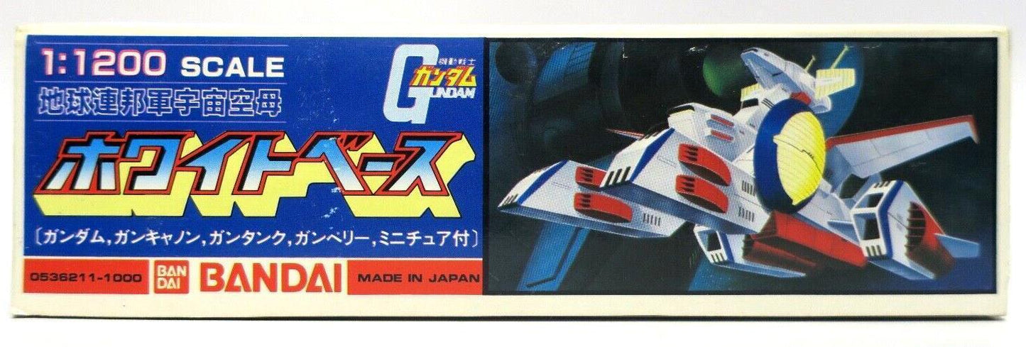 Vintage Bandai Gundam 1/1200 White Base Model Kit