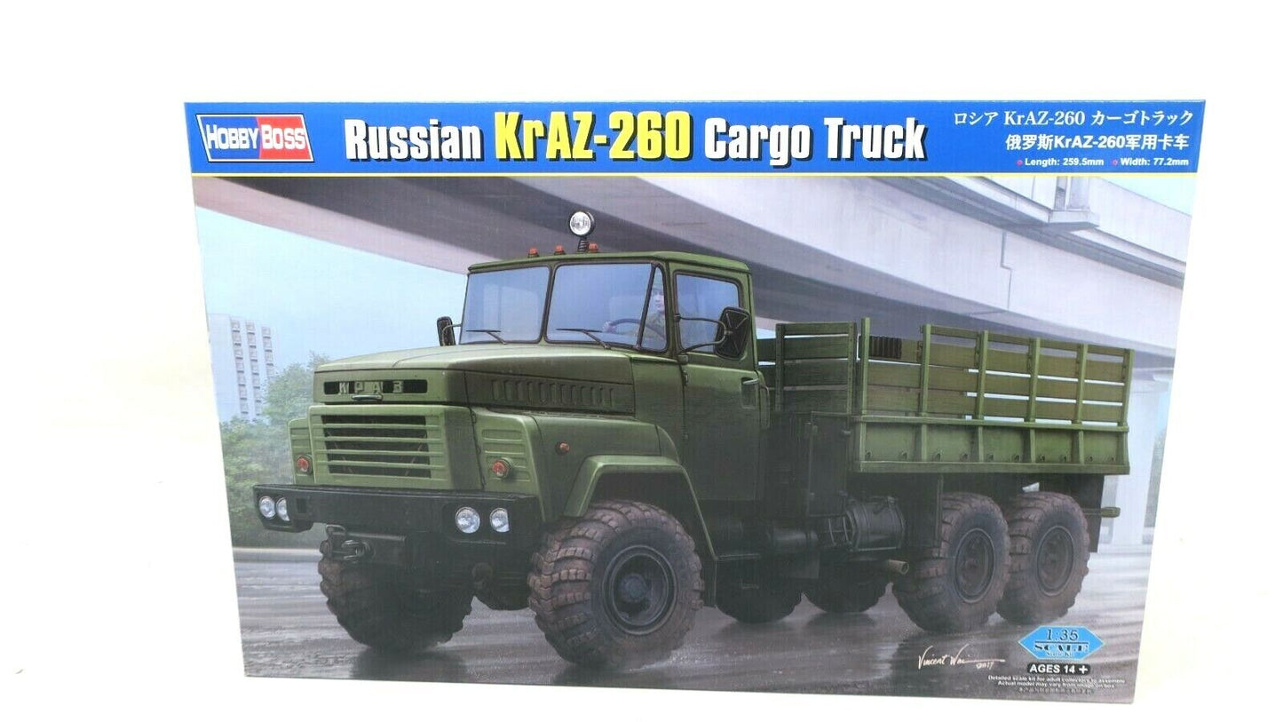 Hobby Boss 85510 1/35 SCALE RUSSIAN KRAZ-260 CARGO TRUCK Model Kit