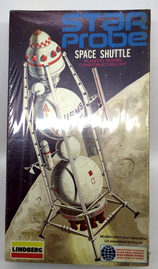 Vintage Lindberg Star Probe Space Shuttle #1147 Model Kit