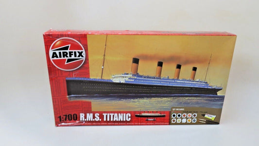 AIRFIX R.M.S TITANIC W/ PAINT, BRUSHES &AMP; GLUE SET 1:700 MODEL KIT PARTS SEAL