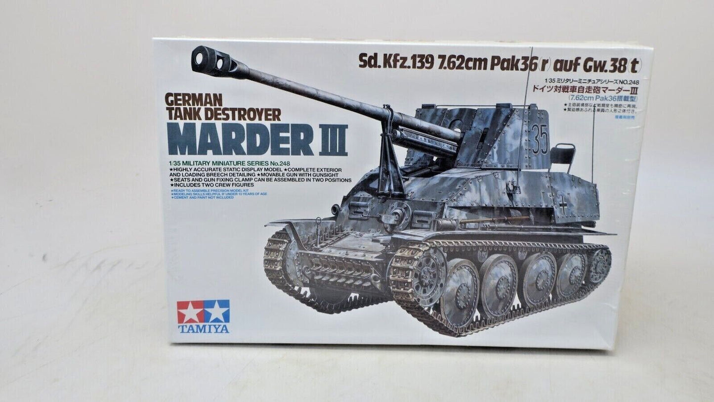 TAMIYA MARDER III - GERMAN TANK DESTROYER 1/35 PLASTIC MODEL TANK KIT 25161