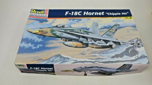 VINTAGE 1998 REVELL MONOGRAM F-18C HORNET "CHIPPY HO" PLASTIC MODEL KIT 1:48