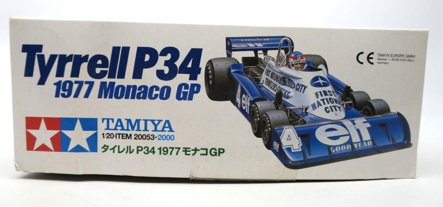 TAMIYA 20053 TYRELL P34 1977 MONACO 1:20 F1 RACING CAR MODEL KIT