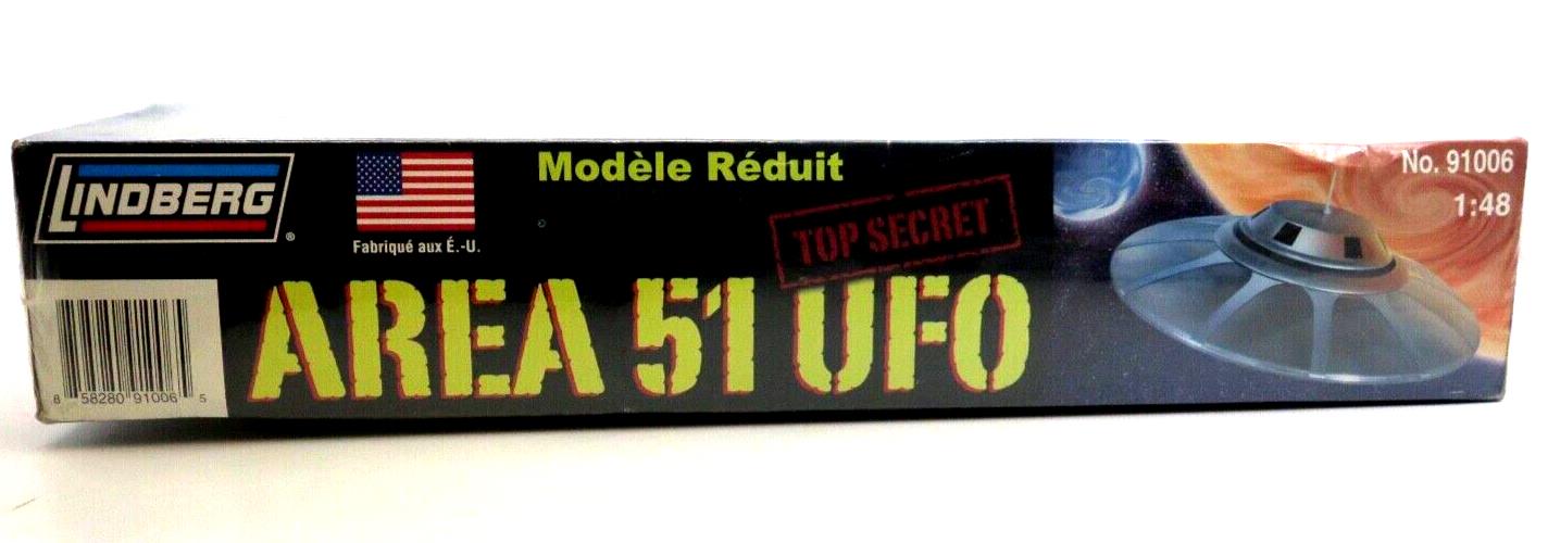 SEALED Lindberg 1/48 Area 51 UFO Model Kit No. 91006