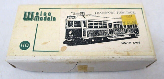 Weico HO Australian Melbourne W6 Tram Trolley Streetcar White Metal Kit